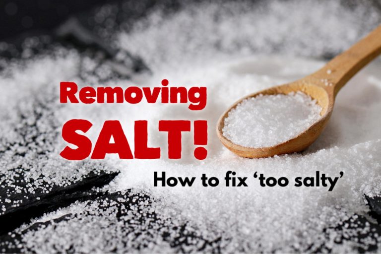 how to remove salt from sausage